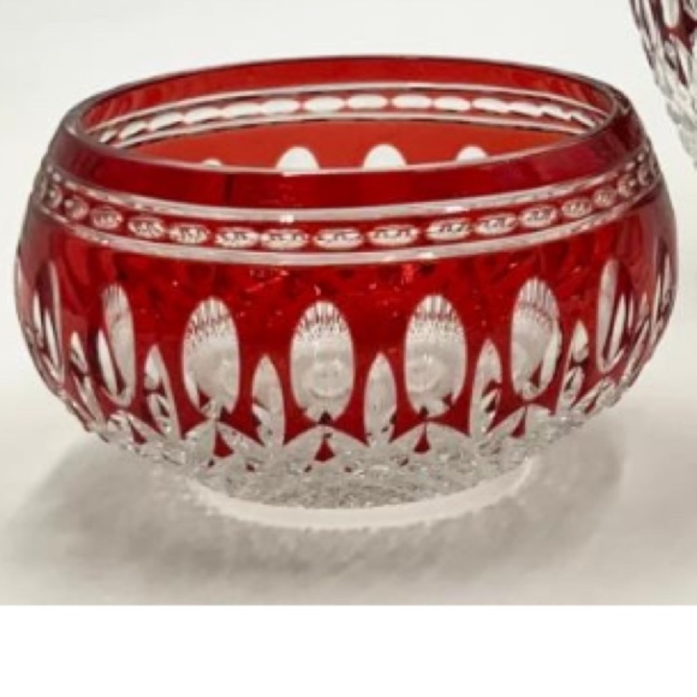 Waterford Clarendon Ruby Red Bowl
